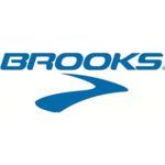 logo brooks running shoe