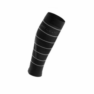 Reflective Compression Calf Sleeves black