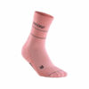 cep reflective mid cut compression socks rosa