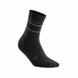 Reflective Mid Cut Compression Socks Black