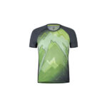 Flash T-shirt verde lime/piombo