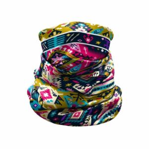 neck gaiter light print ethnic