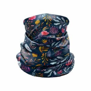 neck gaiter light flower