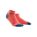 low cut socks coral/grey