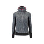 remix fleece jacket W grigio chiaro/rosa
