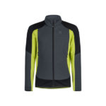 stretch color jacket piombo/verde lime