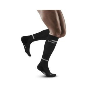 run socks tall v4 black