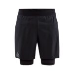 pro trail 2in1 shorts black