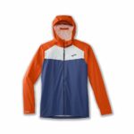high point waterproof jacket aegean/bright orange/lt slate
