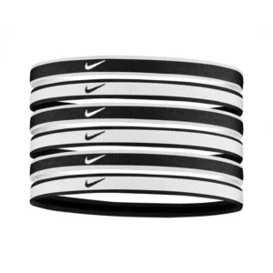 swoosh headband 6pk WH/BK/WH