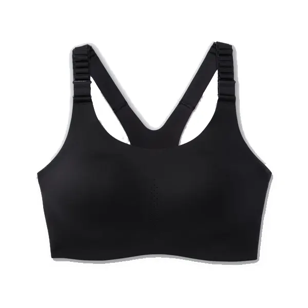 brooks racerback 2 sports bra black 350085001