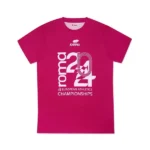 T-shirt European Athletics Roma magenta