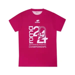 T-shirt European Athletics Roma magenta