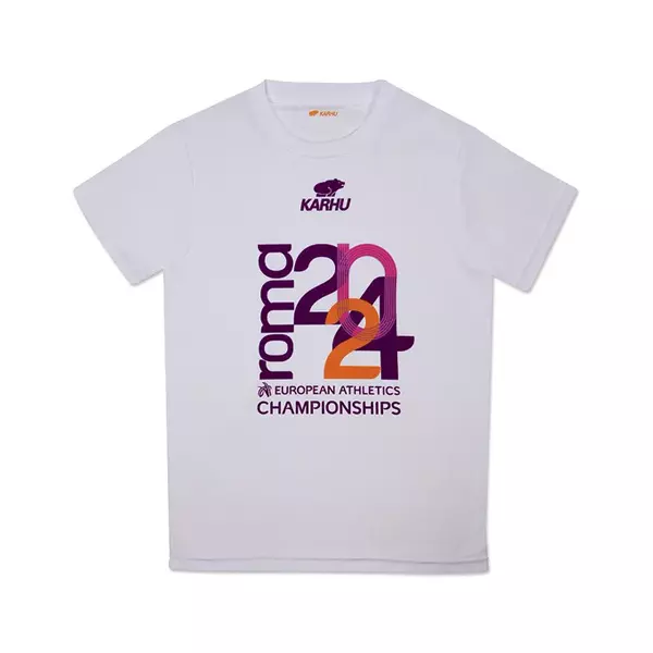 karhu T-shirt European Athletics Roma white KP00600.0024