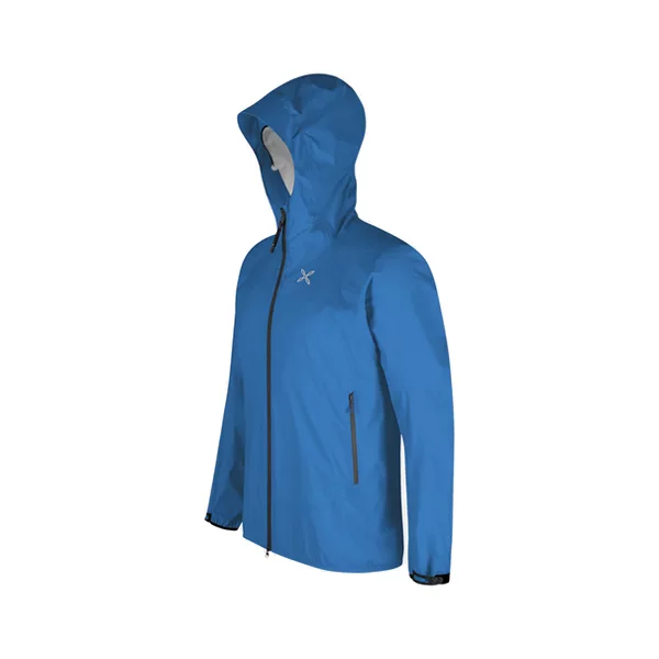 montura Upland 3L hooded jacket b.blue MJAT54X.850 fianco