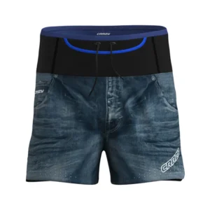 Short air print light jeans