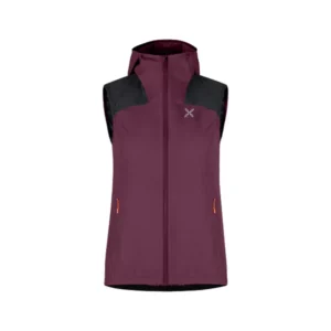 Rise hooded vest W vinaccia/melon