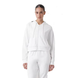 Giacca cappuccio HJ stretch cropped white